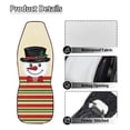 thumbnail image 5 of Psesaysky Christmas Front Car Seat Covers with Snowman Pattern, 2 Piece Stretchy Polyester Protector for Suvs and Trucks, 5 of 12