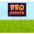 thumbnail image 1 of BBQ Heaven (18" x 24") Yard Sign, Includes Metal Step Stake, 1 of 6