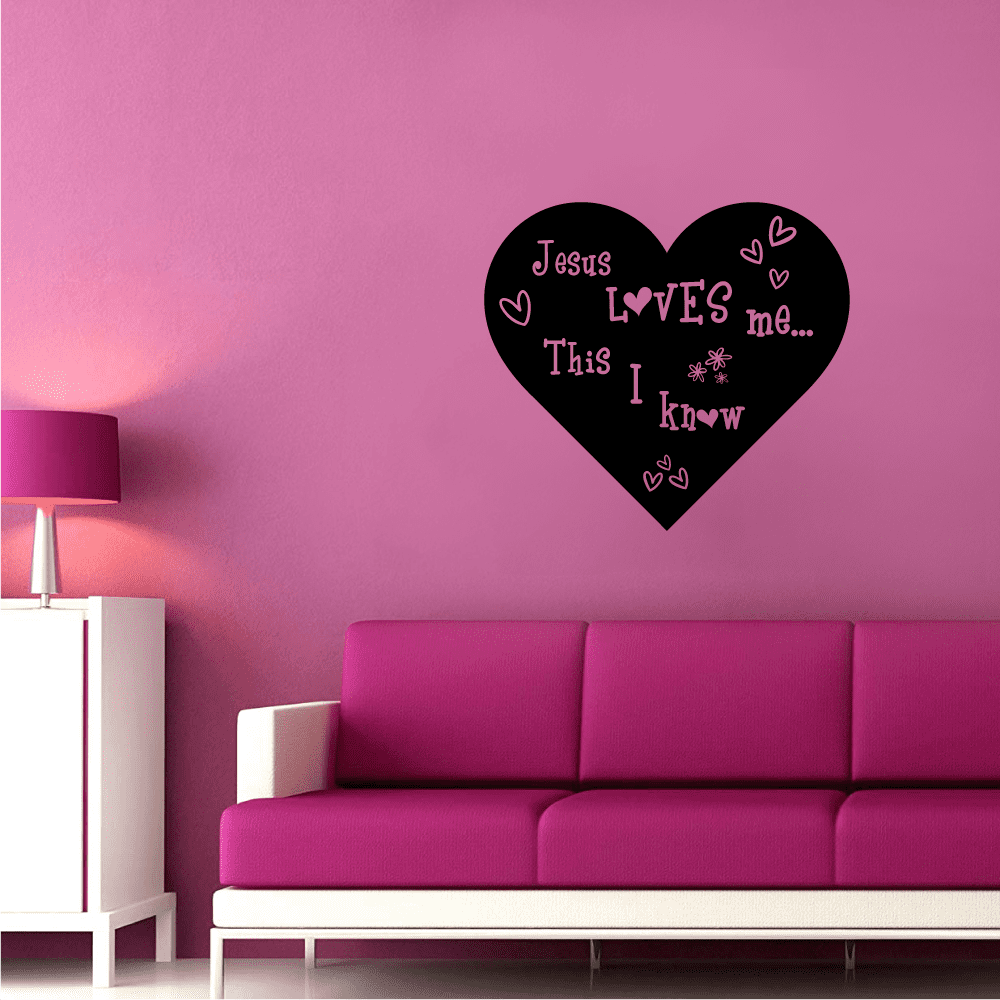 PRINCESS HEART VINE GROWTH CHART WALL DECALS Girls Pink Hearts Stickers Decor 