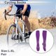thumbnail image 2 of Calcetines de ciclismo únicos y económicos, transpirables, absorbentes de sudor, antifricción, calcetines de bicicleta al aire libre, gris púrpura, tamaño L-XL, neutros y universales, 1 par, 2 of 7