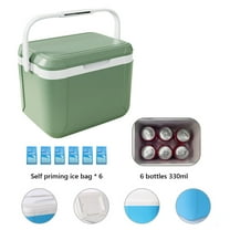 Yatlte Portable Hard Cooler, Insulated Cooler Lunch Box, with Ice Retention & Heavy-Duty Handle, Great for Camping, Tailgating, Beach, Picnic, Groceries, Lunch, & More