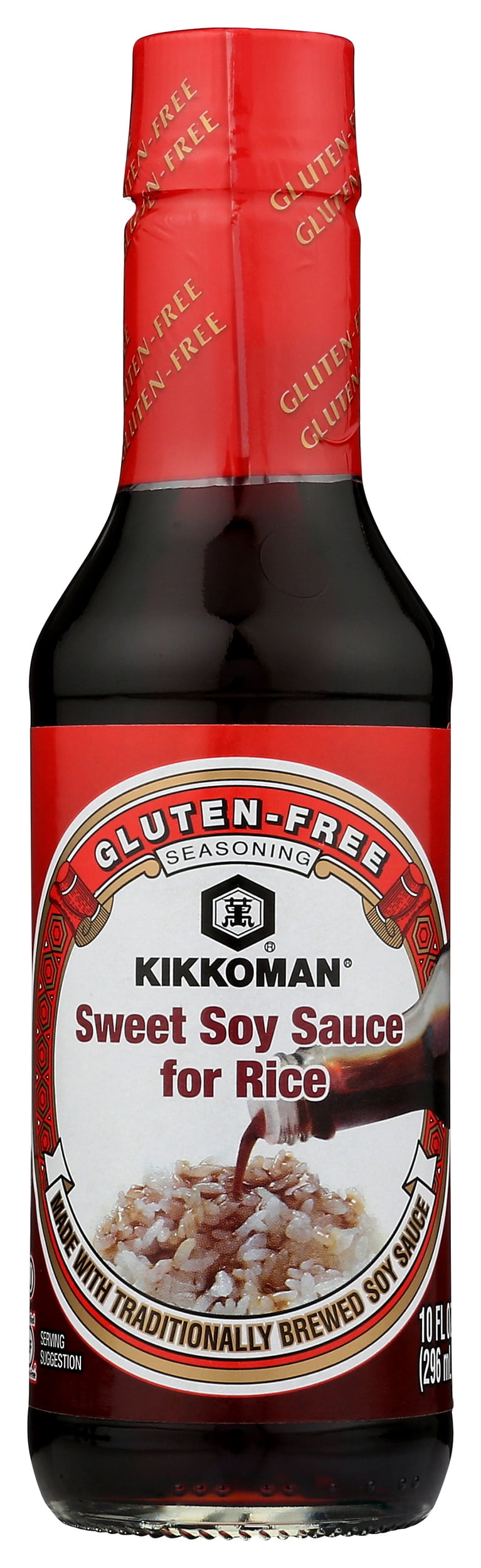 Pack of 6, Kikkoman Gluten-Free Sweet Soy Sauce for Rice, 10 fl oz