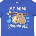 thumbnail image 4 of Inktastic My Mimi Loves Me with Sloth and Hearts Boys or Girls Toddler T-Shirt, 4 of 5