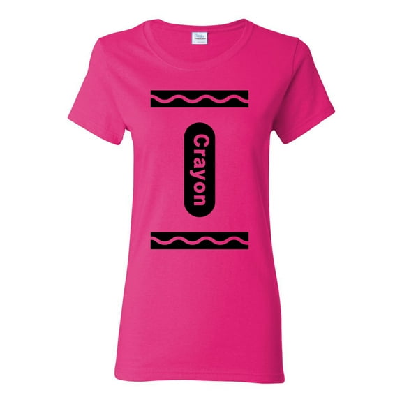 Wild Bobby Black Crayon Costume Women Graphic Tee