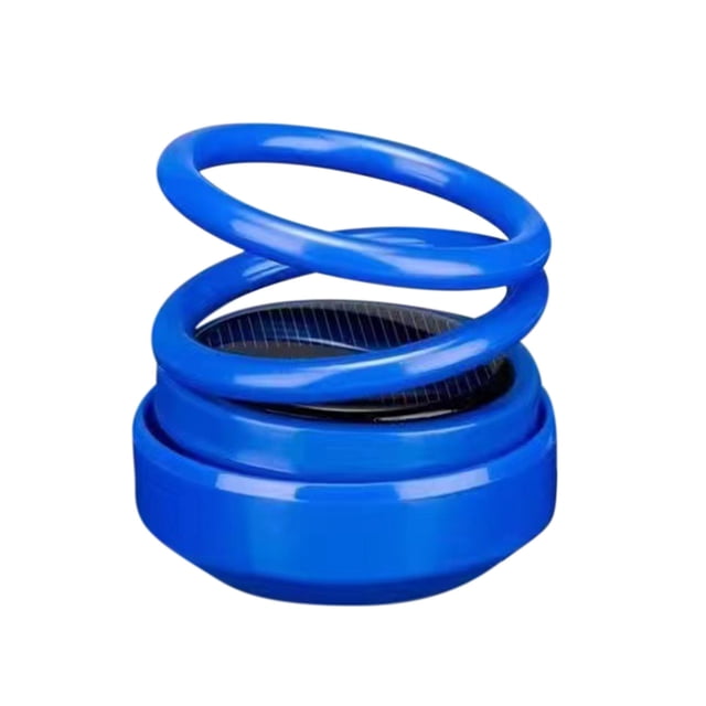 Solar Car Air Freshener - 360° Rotating Aluminum Alloy Vent Clip with Natural Plant Scents