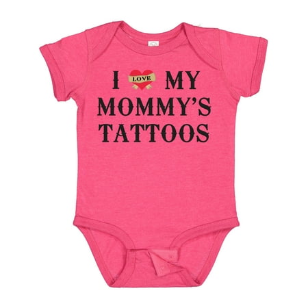 

Inktastic I Love My Mommy s Tattoos Gift Baby Boy or Baby Girl Bodysuit
