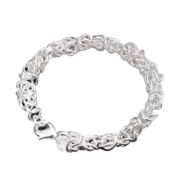 Bobasndm 925 Sterling Silver Bracelet, Fashion Bracelet for Women, Banquet Jewelry Gift, 8.26 inch