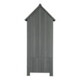 thumbnail image 4 of iTopRoad 70in Outdoor Storage Shed for Garden Tools, Wooden Patio Shed Lockers, 4 of 11