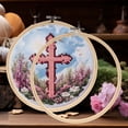 thumbnail image 3 of EeaseCA 1PC 26cm Bamboo Embroidery Circle Frame DIY Craft Cross Stitch Chinese Traditional Sewing Manual Tool, 3 of 8