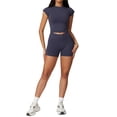 thumbnail image 1 of Conjuntos de entrenamiento for mujer, 2 piezas, sujetador deportivo, camiseta sin mangas, polainas de cintura alta, gimnasio, yoga, ropa activa, camiseta de entrenamiento for mujer, 1 of 7