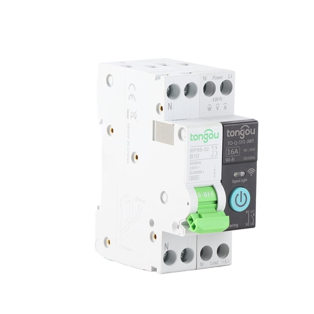 Interruptor de Circuito Inteligente Wifi Inteligente para Tuya Control de aplicaciones móviles remotas 1P Circuiter para Hogar