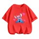 thumbnail image 3 of Ropa de moda para niños, camiseta de verano con puntadas bonitas, camisetas de dibujos animados para bebés y niñas, mono informal de manga corta, 3 of 5