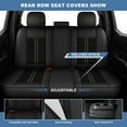 thumbnail image 3 of AQBDDBQ Car Seat Covers Full Set for Honda Crosstour 2012-2015 Ice Silk Leather Seat Covers Cushion Breathable Cooling Comfort Easy Installation(Black,2 Row 5 Seat), 3 of 10