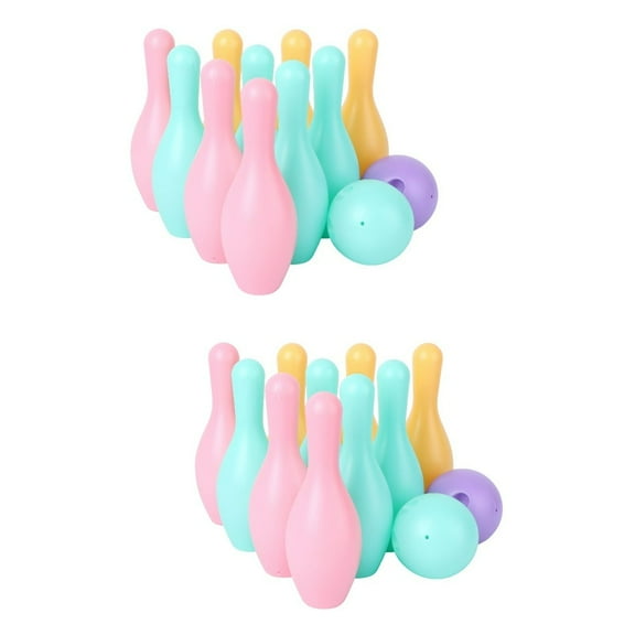 QUTETN Bowling Ball Toy Childrens Toys for outside Kids Outdoor Giant Yard Games Supply Indoor Parent-child Toddler