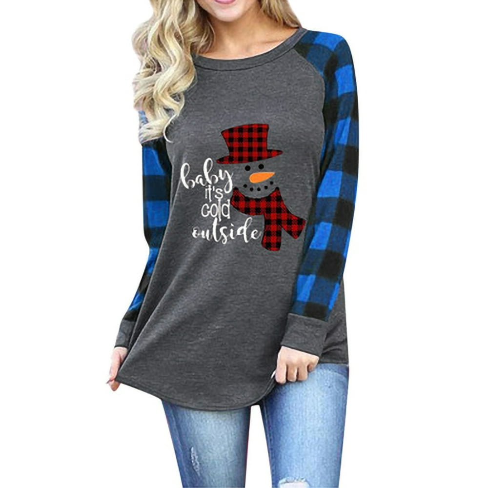 leopard buffalo plaid long sleeve blouse