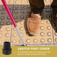 thumbnail image 4 of OULII 9Pcs Rubber Walking Stick Protectors Non-slip Crutch Feet Covers for Climbing, 4 of 8