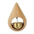 thumbnail image 4 of Timbre de puerta para comerciantes con campana de latón, decorativo, timbre de puerta de madera para patio, restaurante, habitación, refrigerador, 4 of 9