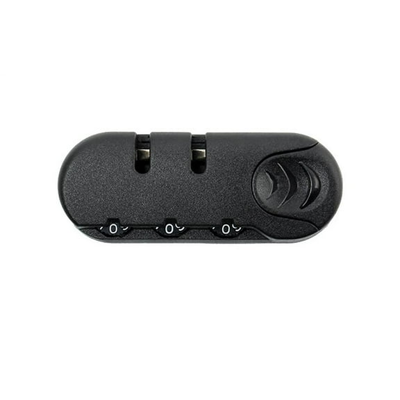 Security Anti-theft Lock Pull Chain Bag Accessories Luggage Suitcase Lock Code Lock Locks Combination Padlock BLACK