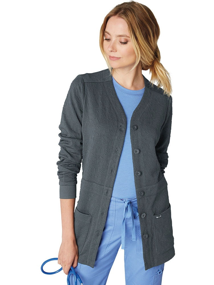 koi Designing Happiness koi Lite Women's Claire Button Front Solid