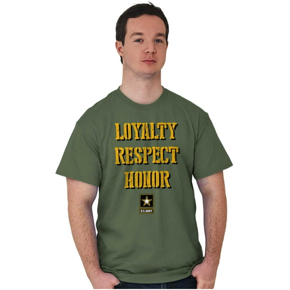 US Army Logo Loyalty Respect Honor Men's Graphic T Shirt Tees Brisco Brands S