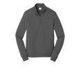 thumbnail image 2 of "Port 1228665 Fan Favorite Fleece 1 by 4-Zip Pullover Sweatshirt, Charcoal - Extra Large", 2 of 2