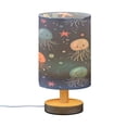 thumbnail image 7 of Yayeee Table Lamp for Bedroom Nightstand LED Portable Bedside Warm Light, Blue Jellyfish, 7 of 7