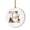 E, variant on Christmas Initial Letter Acrylic Ornament, Cute Reindeer 2D Hanging Ornament 3.5 Inch, Personalized Alphabet Xmas Tree Decoration, Holiday Gift Keepsake