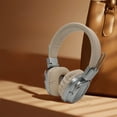 thumbnail image 4 of Over-Ear Wireless Bluetooth Headphones, Noise Cancelling, Retros Glow Design, Comfortable Wear, Long Battery Life, Foldable, Immersive Stereo Sound for Home, Travel, Outdoor Entertainment, 4 of 6