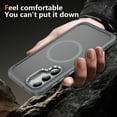 thumbnail image 3 of Dteck for Samsung Galaxy S23 Case with Magnetic, Compatible with MagSafe, Military Drop Protection Slim Translucent Matte Shockproof with Anti-Fingerprint Phone Case,Gray, 3 of 8