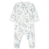 Infant Girl's Little Me Daisy Print Footie in White, Size 3 Months