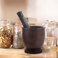 thumbnail image 2 of 1 Set Garlic Press Spice Masher Multi-function Garlic Crush Pot Pestle for Kitchen, 2 of 9