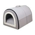 thumbnail image 3 of FITYLE Small Pet Dog House Cat Bed House Removable Kennel Warm for Cat Small Dogs 2 in 1 Puppy Houses Soft Pet Sleeping Bed Pet Bed Light Gray M, 3 of 10