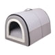 thumbnail image 2 of Cama para mascotas, nido para dormir de invierno para gatos, perros pequeños, nido para cachorros, cama cueva Gris claro M, 2 of 9