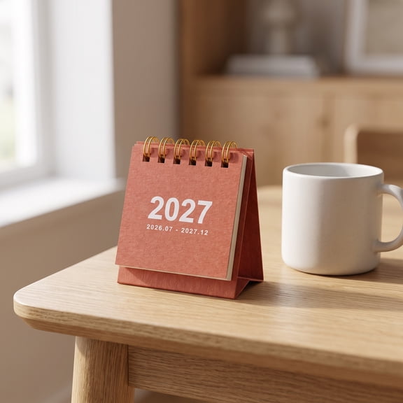 OFFIGAM Standing Desk Calendar Paper Monthly Planner 6pcs 2026-2027