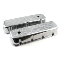 Speedmaster PCE314.1028.08 Compatible with Chevy BBC 454 Aluminum Flamed Valve Cover - Tall w/ Hole