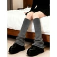 thumbnail image 5 of Deago Women's Leg Warmers Fashion Knit Warmers Long Socks Cute Y2K Kawaii Japanese Gothic Lolita Harajuku Accessories (Gray), 5 of 7