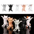 thumbnail image 4 of 3x 5 Piezas de Gato Lápiz Soporte para Teléfono Móvil Levantamiento de Pesas Bricoje Oficina Hogar Escritorio Decoración Baile Gato Adornos Pa Baoblaze Escultura de estatua de gato, 4 of 8