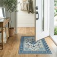 thumbnail image 2 of ODIKA 2'x3' Washable Throw Rug Non-Slip, Low Profile, Flatwoven, Easy Care Front Boho Door Geometric Ru Tasseled Border Motifs Entrance for Hallway, Study Room, 2 of 7