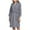 Gray, variant on JGTDBPO Robes For Women Long Waffle Knit Knee Length Bathrobe Lightweight Robe Soft Sleepwear V-Neck Casual Ladies Loungewear Spa Robes With Pockets