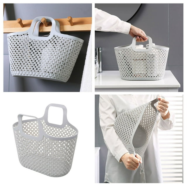 Laundry Product Classification Portable Shower Tote Bag - Flexible Storage with Handle for Bathroom Pantry Kitchen