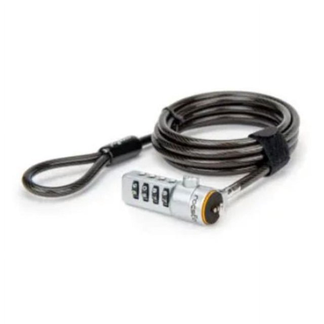 Rocstor Y1RB008-B1 6 ft. Rocbolt N19 2 Key Lock Security Cable - TAA Compliant, Black