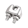 thumbnail image 1 of Unique Bargains 316 Stainless Steel Wire Rope Clip Clamp for 2mm Diameter Cable, 8 Pack, 1 of 5