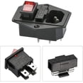 thumbnail image 2 of Conector Empotrable C-14 Enchufe Empotrable 220-250v / 10a Con Interruptor Toma De Audio Iec Toma Empotrable Baobao, 2 of 5