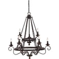 thumbnail image 2 of Traditional Nine Light Chandelier in Rustic Black Finish Bailey Street Home 71-Bel-1809327, 2 of 6