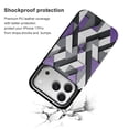 thumbnail image 2 of Abstract Geometric Art Purple Black Grey Leather Wallet Case for iPhone 16 Wallet Case Card Holder Flip, 2 of 8