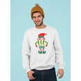 thumbnail image 2 of Call Me Elf One More Time Sweatshirt Men -Image by Shutterstock, Male 4X-Large, 2 of 4