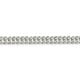 925 Sterling Silver 6,25mm Double 6 Côté Diamant Coupe Plat Chaîne Chaîne Bracelet – image 2 sur 5