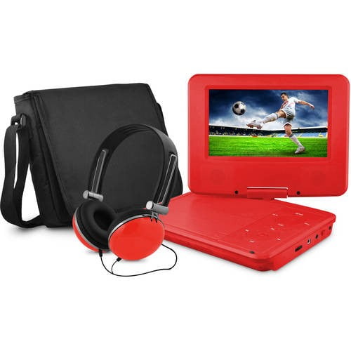 Onn 7 Portable Dvd Player With Matching Headphones And Bag Walmart Com Walmart Com