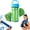 green, variant on Cooling Towel, Ice Cold Sports Sweat Towels for Instant Relief Perfect Coolings Scarf, Forehead, Wristband, Bandana, Stay Cool from Over Heating During All Kinds of Sport and Exercise