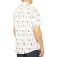 thumbnail image 5 of Visive Mens Big And Tall Short Sleeve Button Shirt, Printed Fire works Shirts, 5 of 7